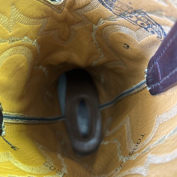 Lucchese 2000 Brown T0056J4 Western Cowboy Boots Mens 7 EE - Picture 8 of 12